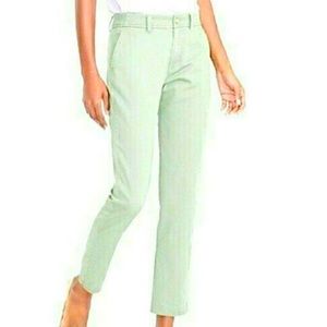 J. Crew. Womens green Frankie chinos. Size 4. EUC
